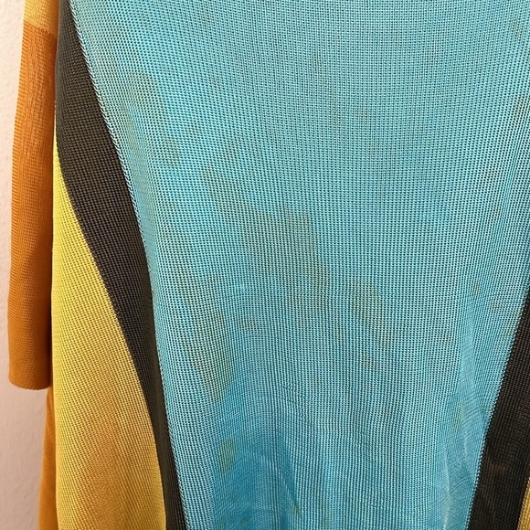 MISSONI COLOR BLOCK PONCHO SIZE 48 - Picture 4 of 5